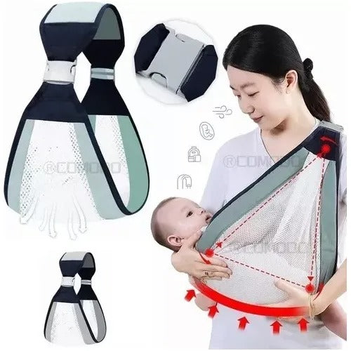 Porta bebes portátil ajustable.